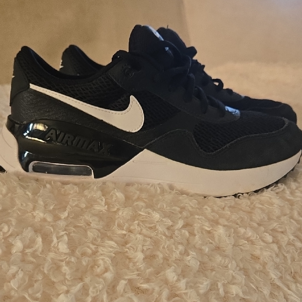 Nike Air Max Black and White Shoes